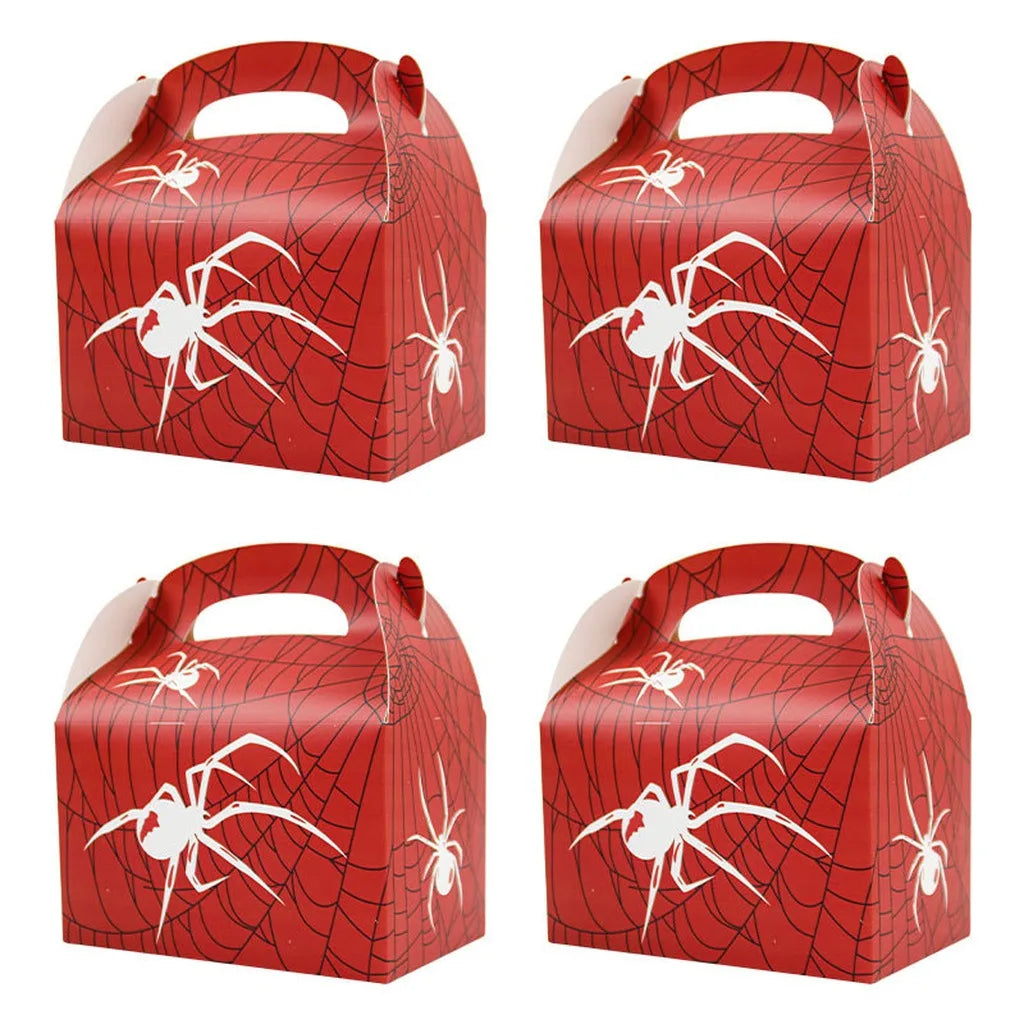Halloween Spider Gift Boxes with Handle – 50pcs Pack