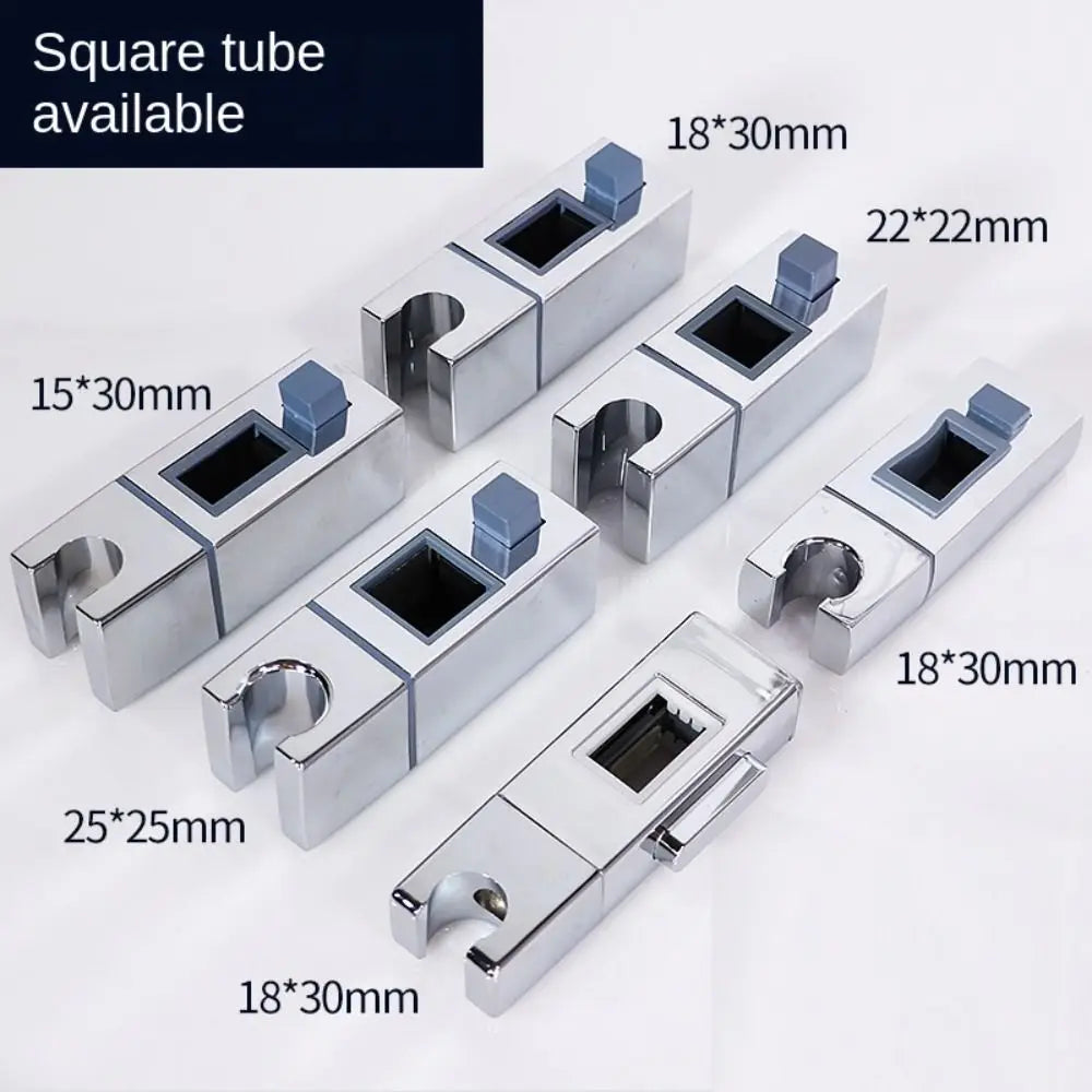 Adjustable Square Rail Shower Head Holder – Rotatable Bracket