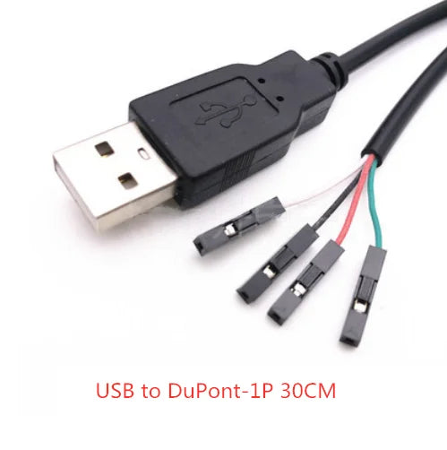 USB to DuPont Adapter Cable 1.25/PH2.0/XH2.54-4P