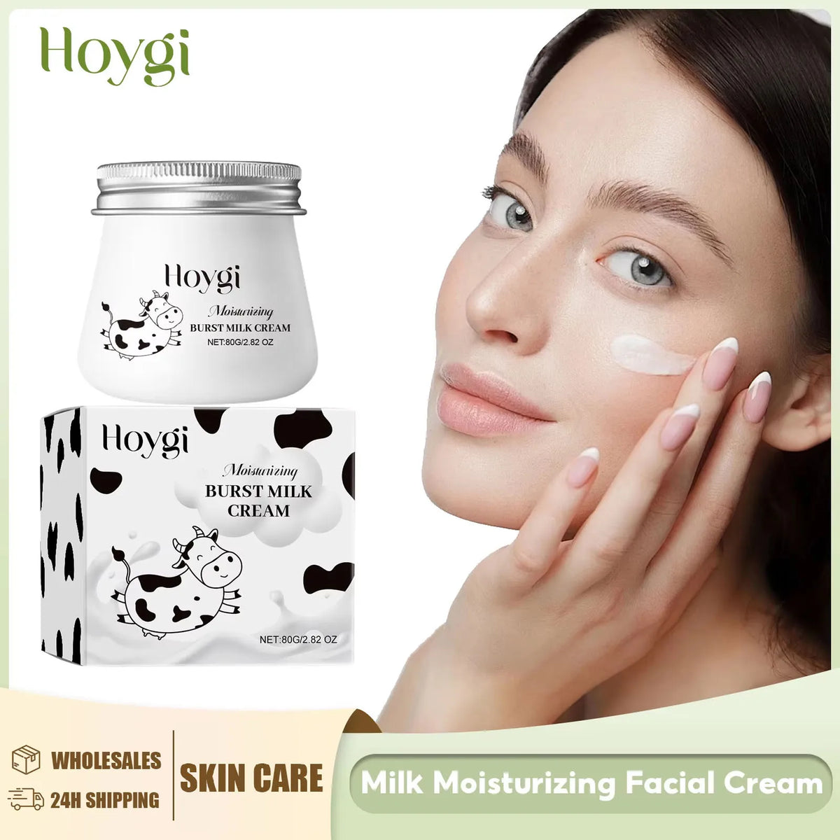 Hoygi Milk Face Cream – Brightening, Anti-Wrinkle, Pore Care