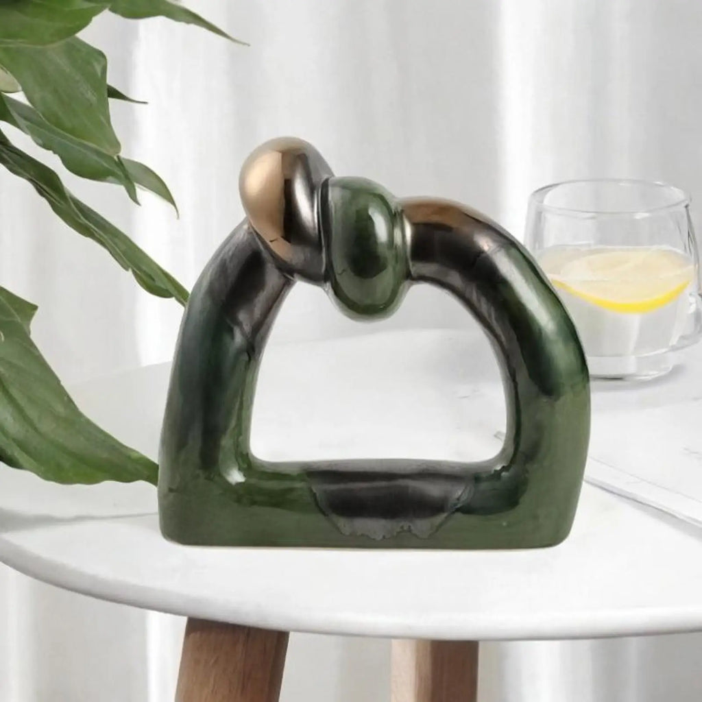 Ceramic Knot Abstract Sculpture | Modern Tabletop Décor Statue