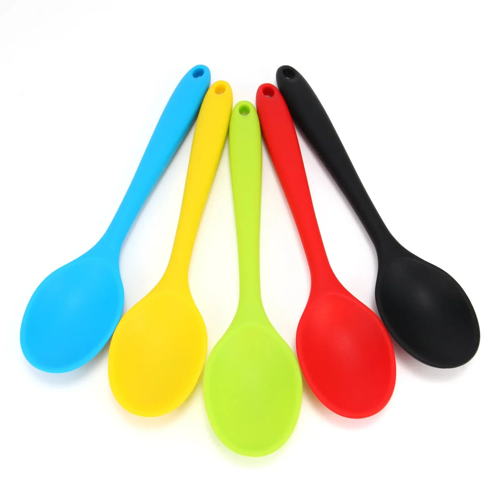Long Handle Silicone Mini Spoon – Kitchen Mixing & Seasoning