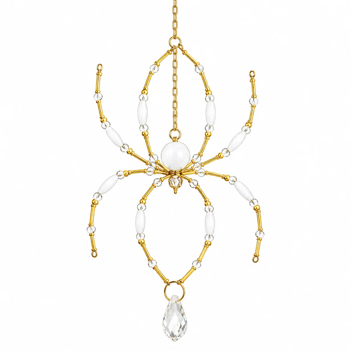 Handmade Spider Crystal Suncatcher – Beaded Window Ornament