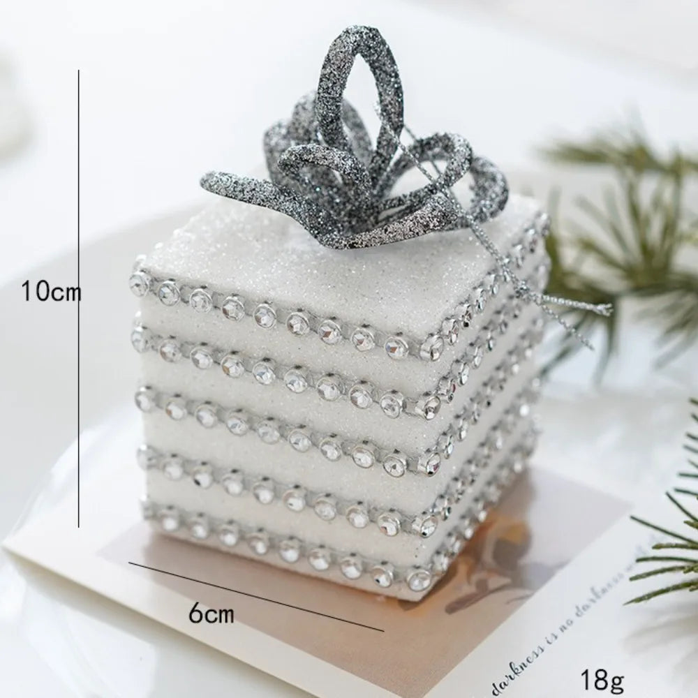 Sequin Foam Christmas Ball Ornaments 8cm – Gold & Silver Baubles