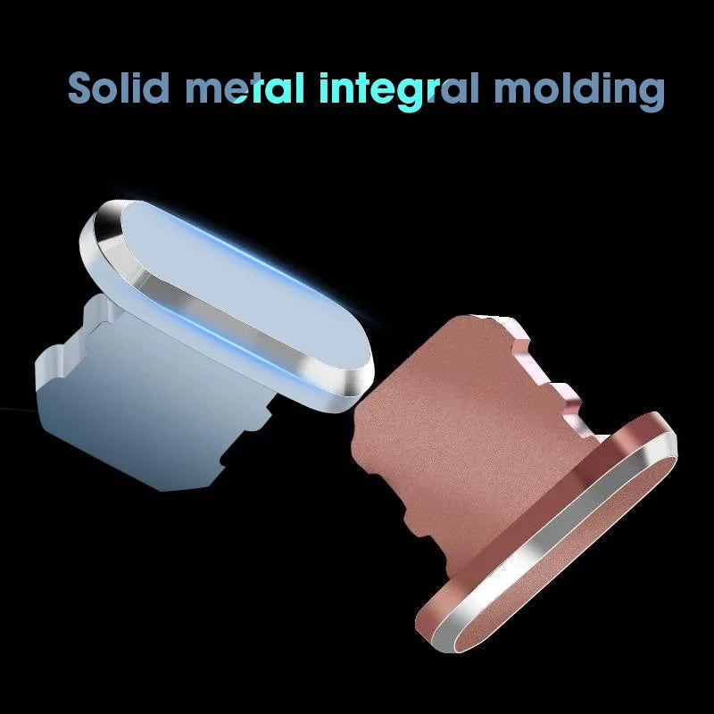 Metal Dust Plug Charging Port Cap for iPhone & iPad