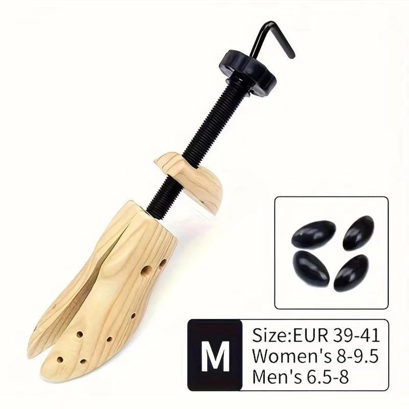 Wood Shoe Stretcher – Adjustable Width & Length for Men & Women