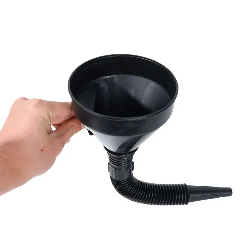 Oil Funnel with Filter, Strainer & Extension Hose | Car & Truck