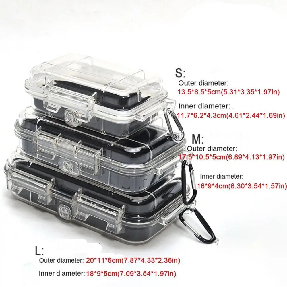 Waterproof Shockproof ABS Dry Box Sealed Storage Case S/L