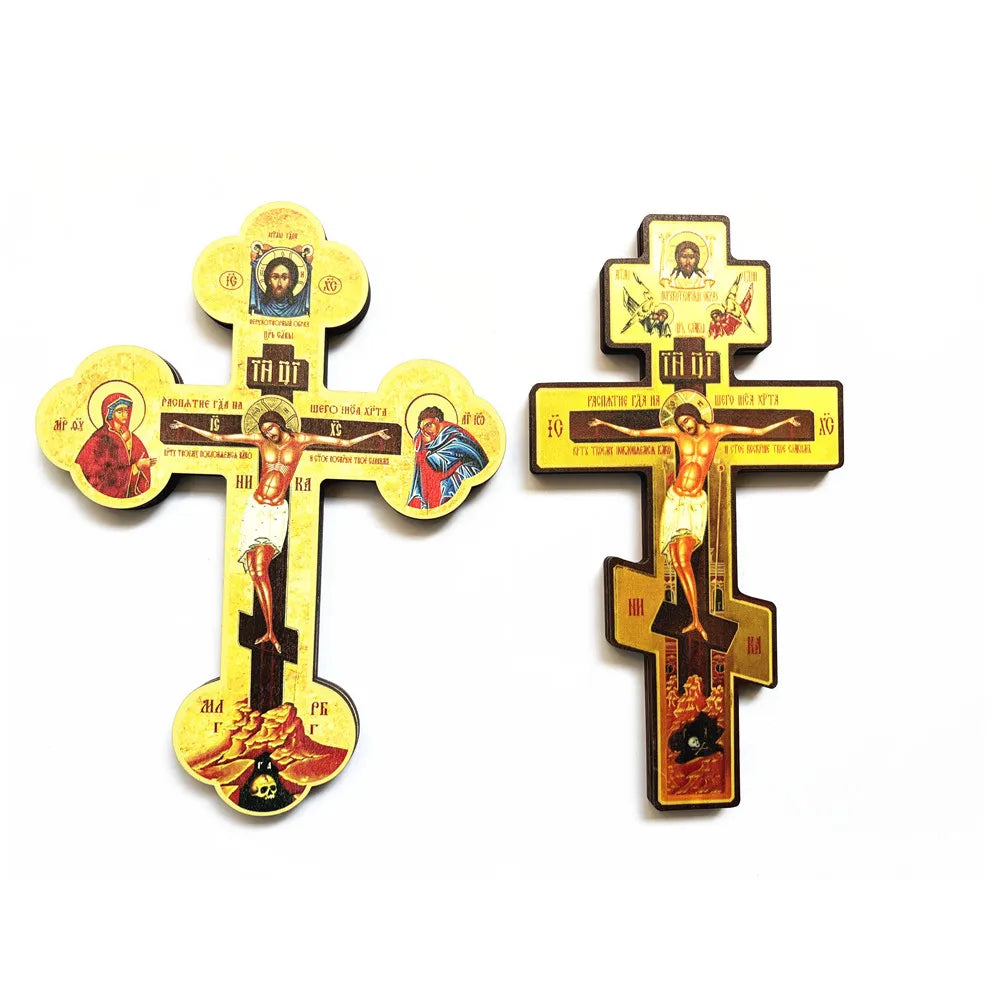 Orthodox Wooden Wall Cross – Catholic & Christian Religious Décor