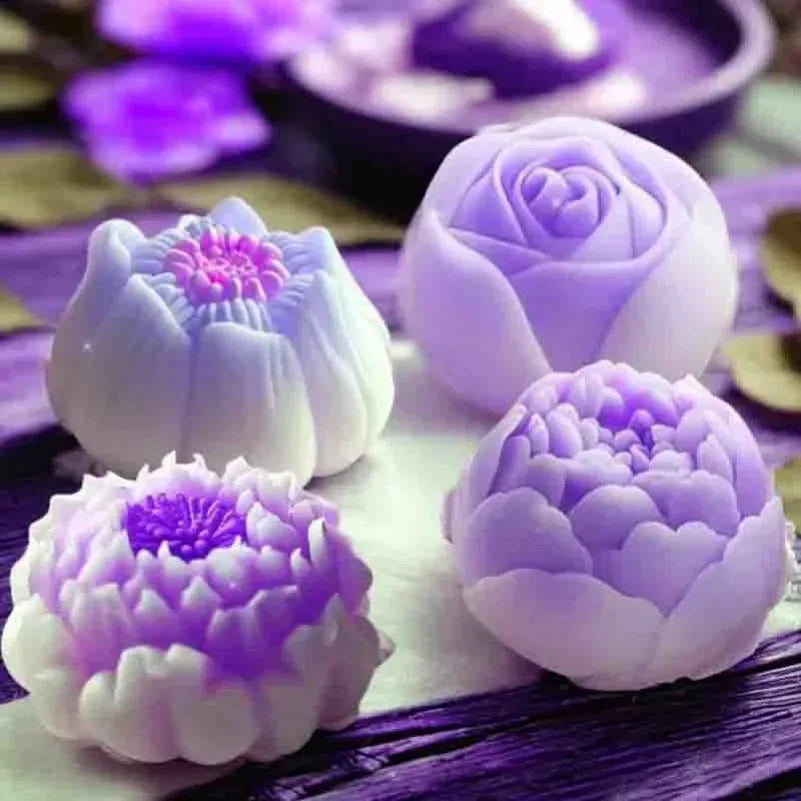 3D Flower Silicone Mold – Candle Soap Resin Cake DIY Crafts