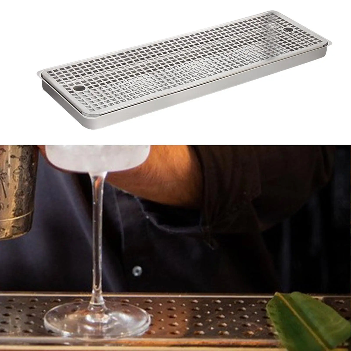 Stainless Steel Beer Tower Drip Tray – Surface Mount 500×190mm