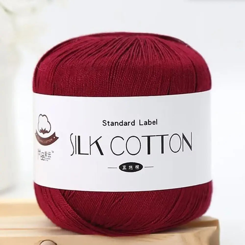 Milk Silk Cotton Soft Crochet Knitting Yarn – 50g Skein