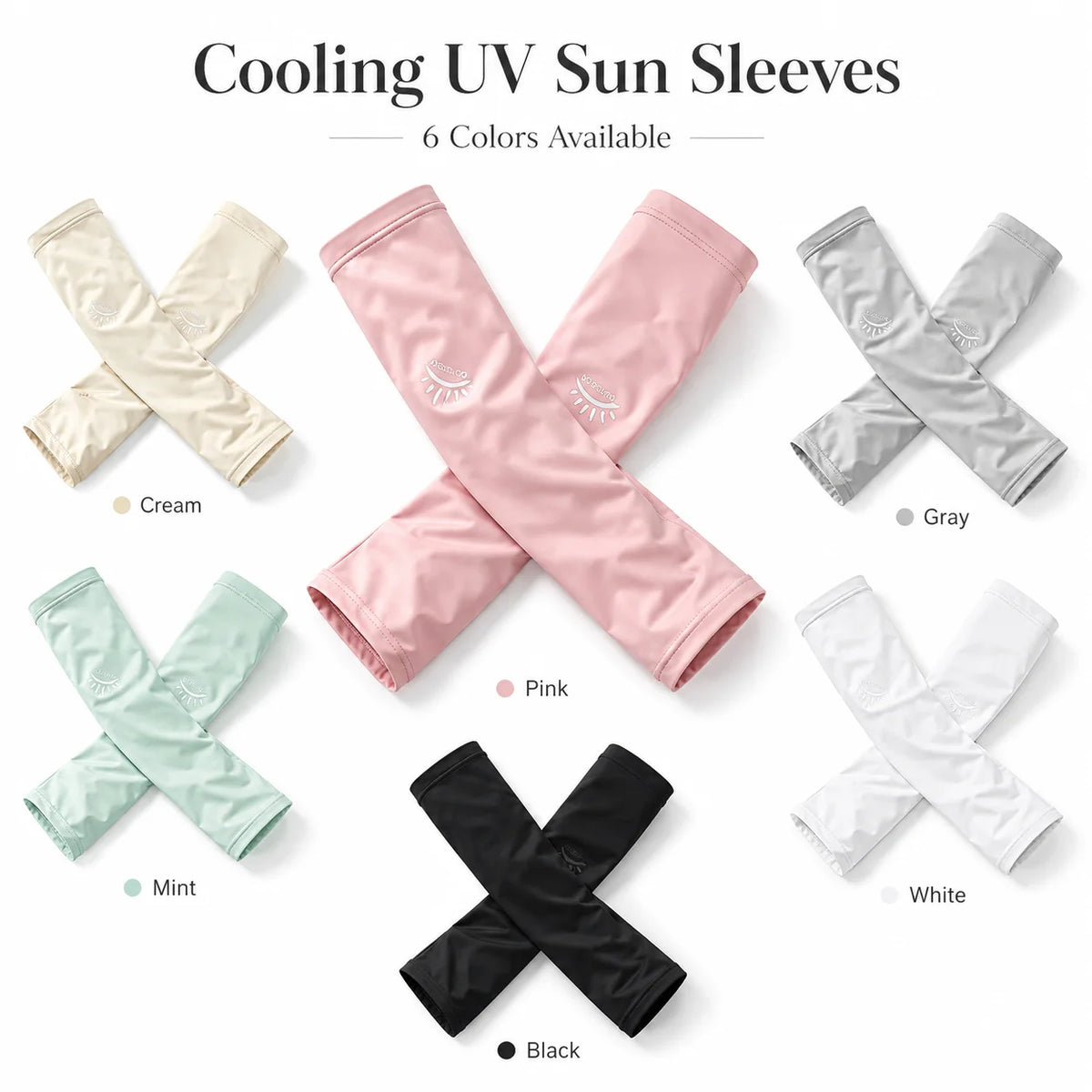 UV Protection Ice Silk Arm Sleeves – Unisex Cycling Sun Sleeves