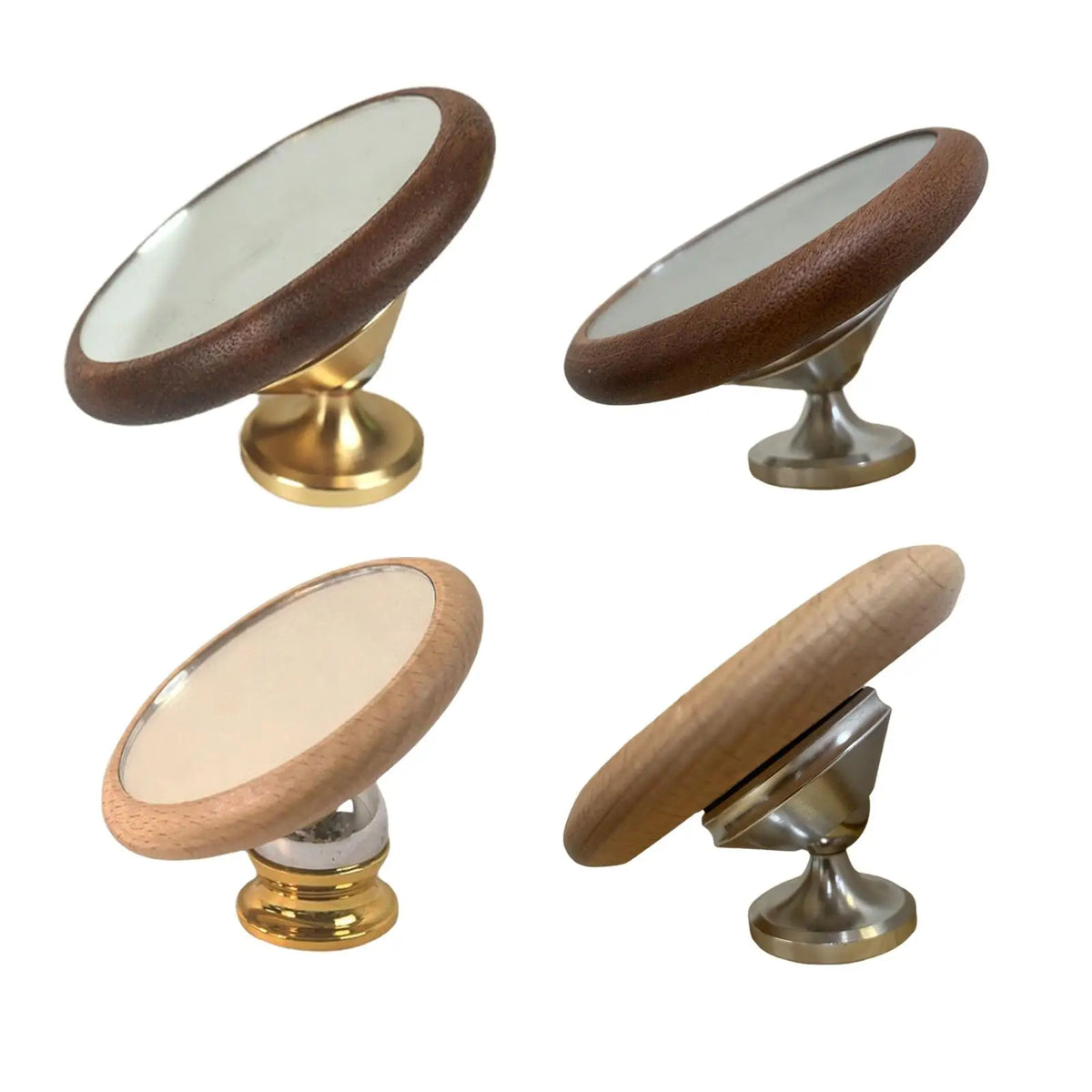 Wooden Espresso Flow Rate Observation Mirror – 360° Rotation
