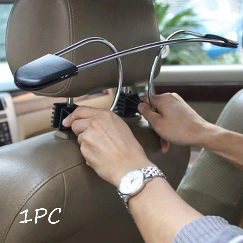 Car Seat Headrest Hanger – Metal Coat Hook for Vehicle