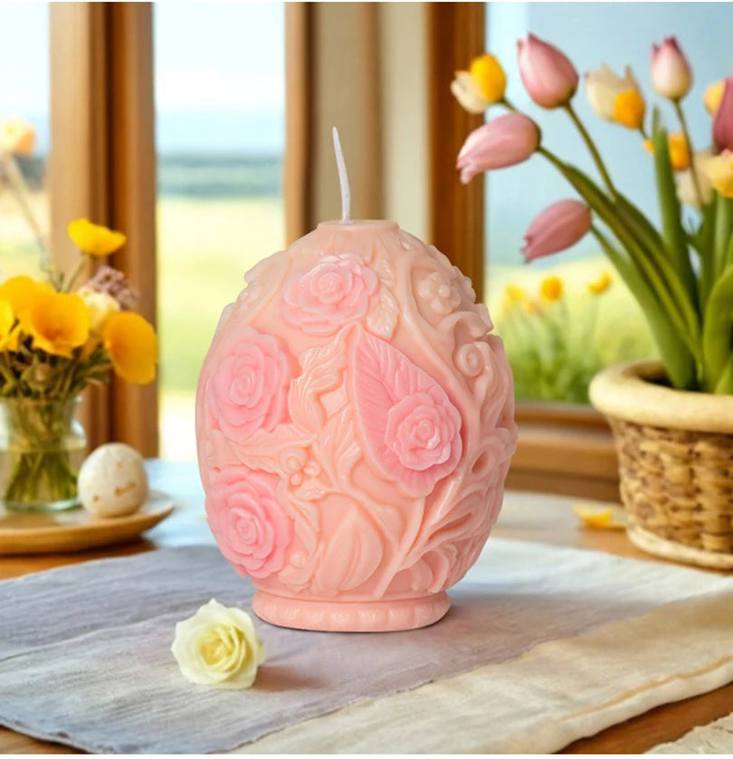Tulip Rose Silicone Candle Mold – DIY Wax, Soap & Resin Mould