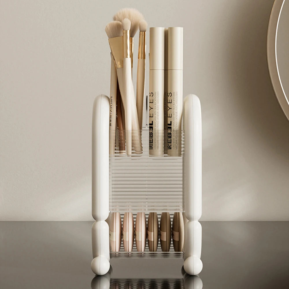 Minimalist Makeup Brush Holder & Desktop Storage Organizer