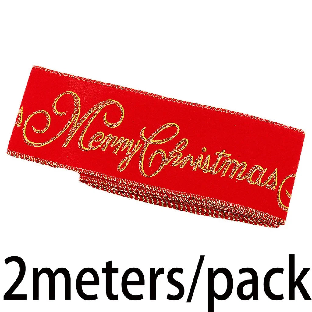 Christmas Velvet Ribbon 6cm x 2M – Bows, Gifts & Tree Decor