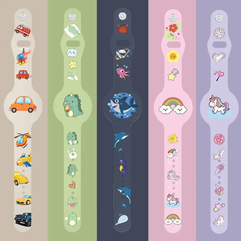 Silicone Kids AirTag Wristband – Waterproof Tracker Case