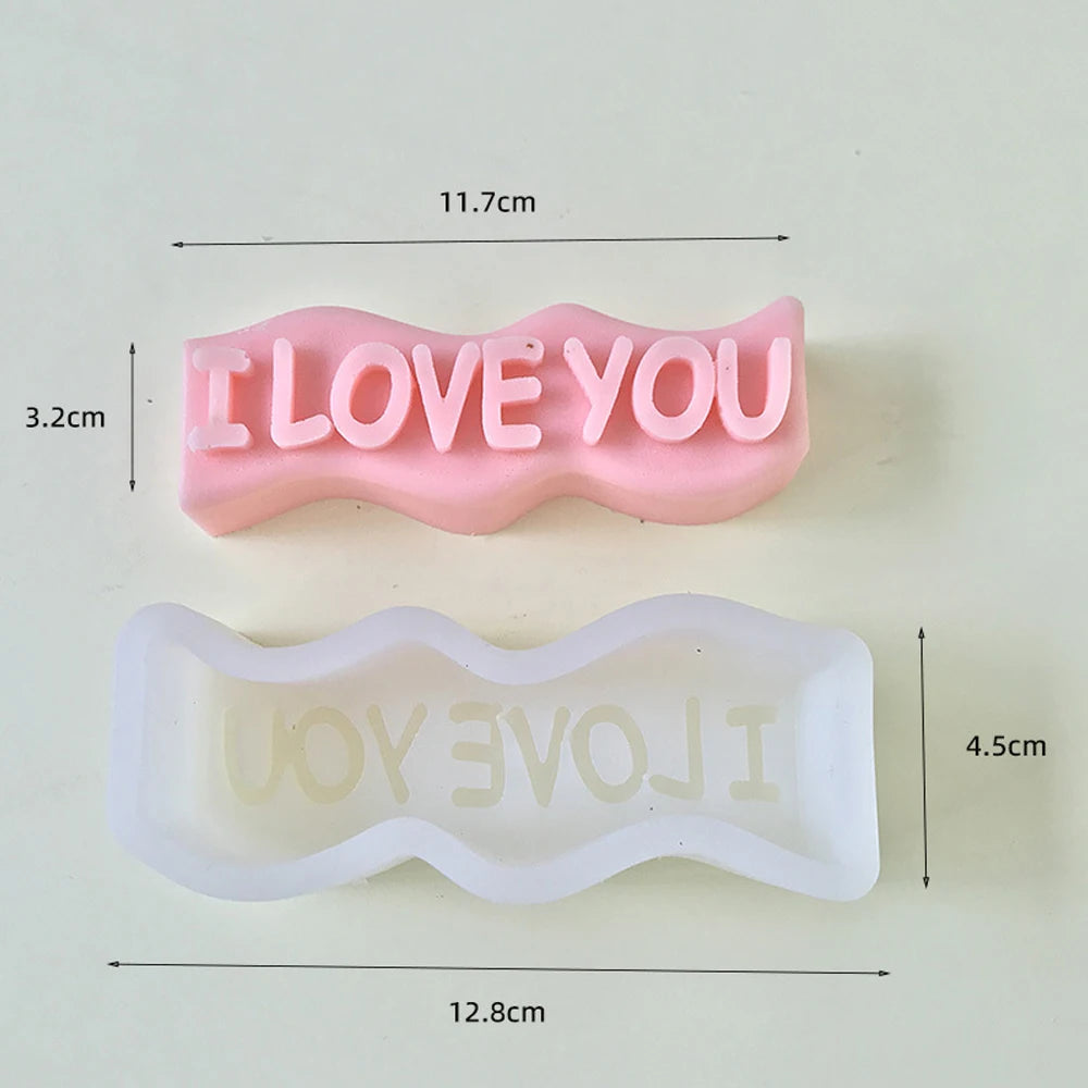 "I Love You" 3D Silicone Mold – Candle, Soap & Resin DIY