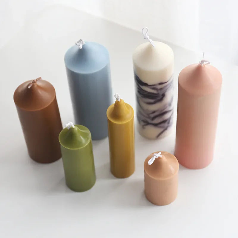 Pointed Cylindrical Acrylic Candle Mold | DIY Candle Making Tool