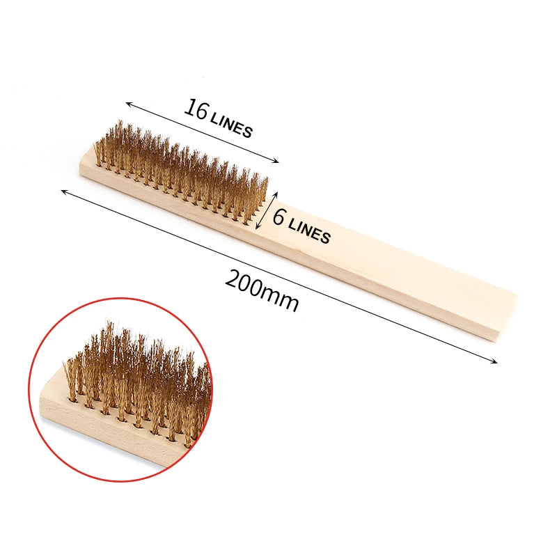 Wire Brush Set – Copper, Steel, Sisal & Horsehair | CS-04