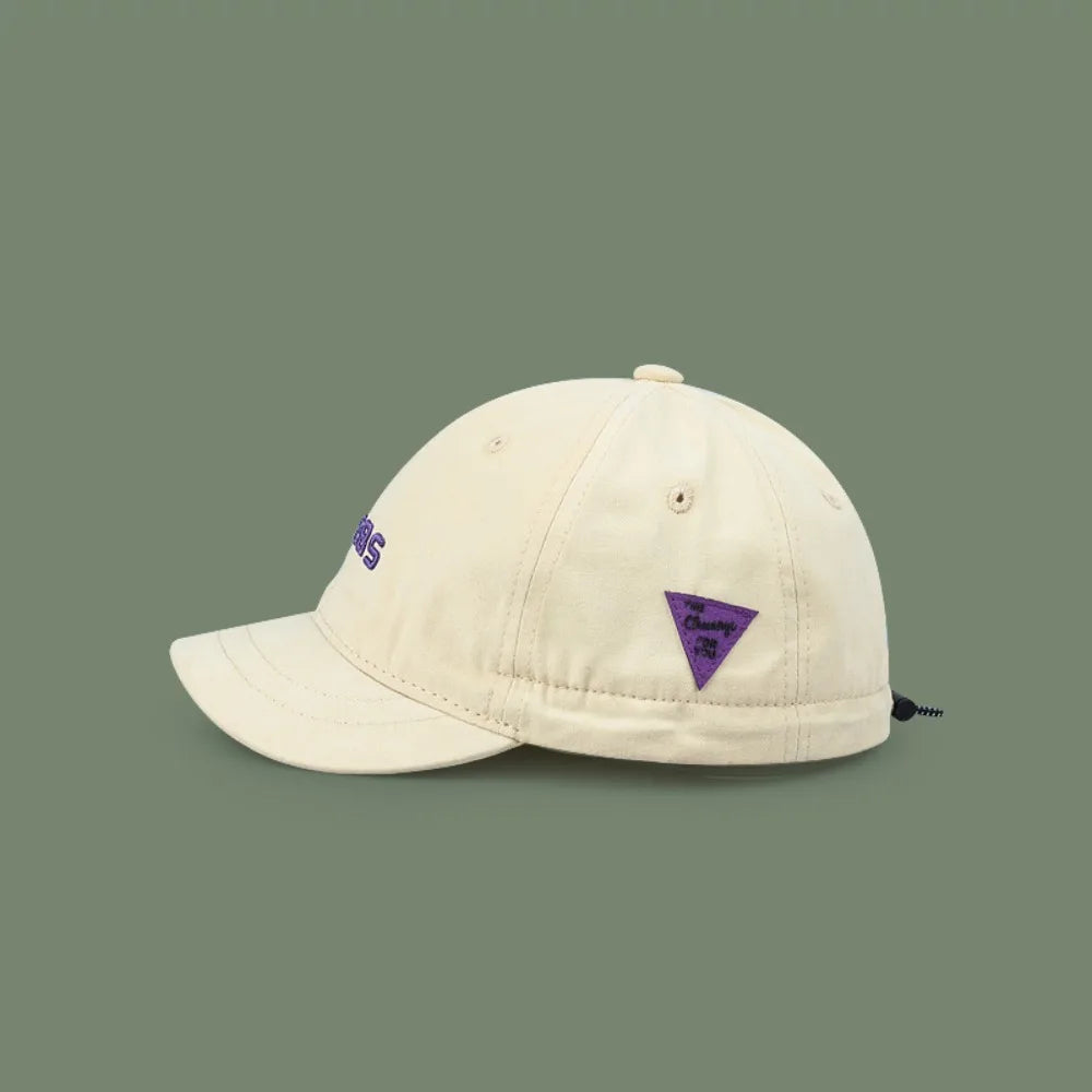 Unisex Short Brim Baseball Cap – UV Protection Adjustable Hat