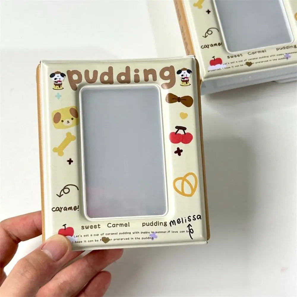 Pudding Puppy PVC Photocard Binder – 3 Inch Mini Album 16 Pages