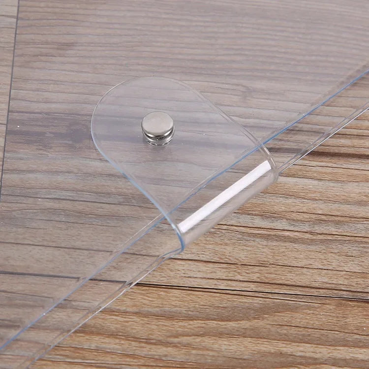 A5 A6 A7 Transparent PVC Loose Leaf Binder Folder 6-Ring