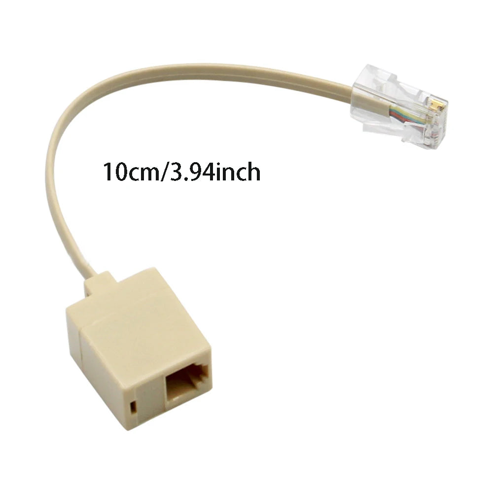 RJ45 to RJ11 Adapter – 8P8C Male to 6P4C Female Cable Converter
