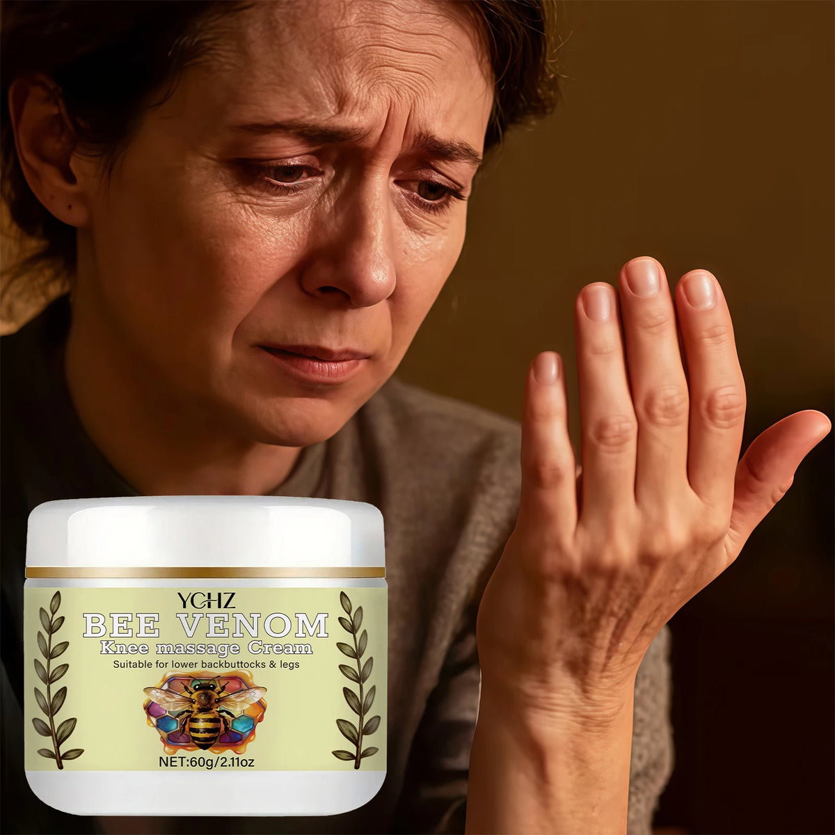 Bee Venom Massage Cream – Chamomile & Eucalyptus | 60g