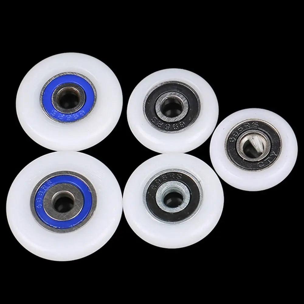 Shower Door Roller Wheels 19–29mm | Silent Nylon Pulley Runner
