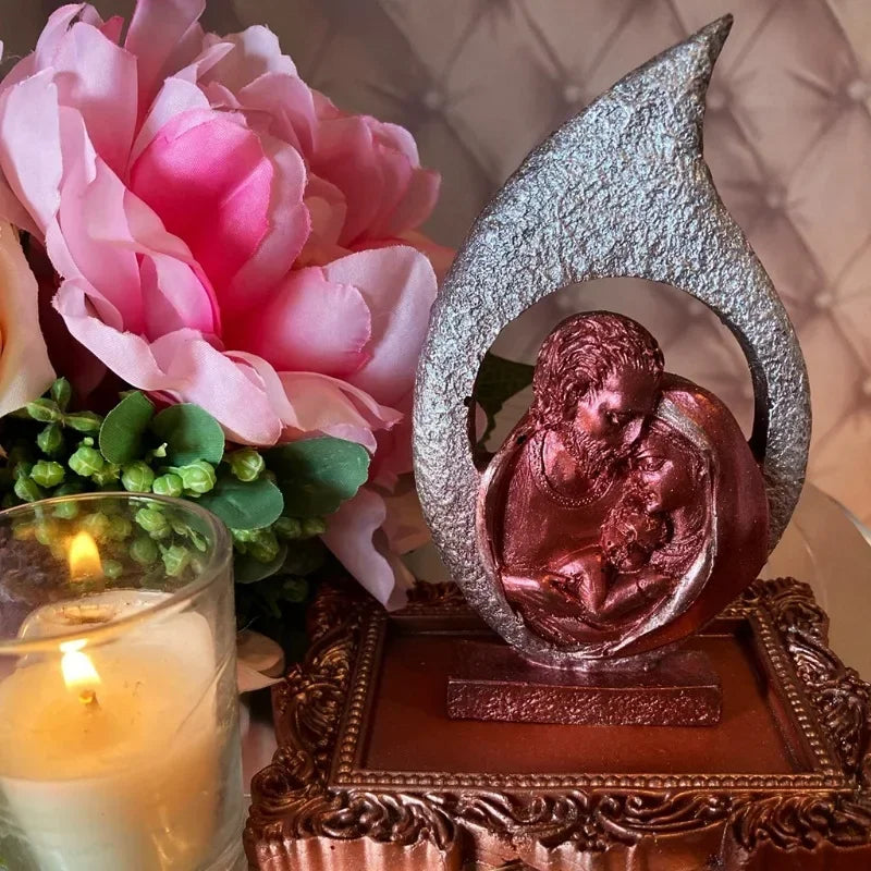 3D Jesus & Madonna Silicone Mold – Candle Soap Resin Plaster