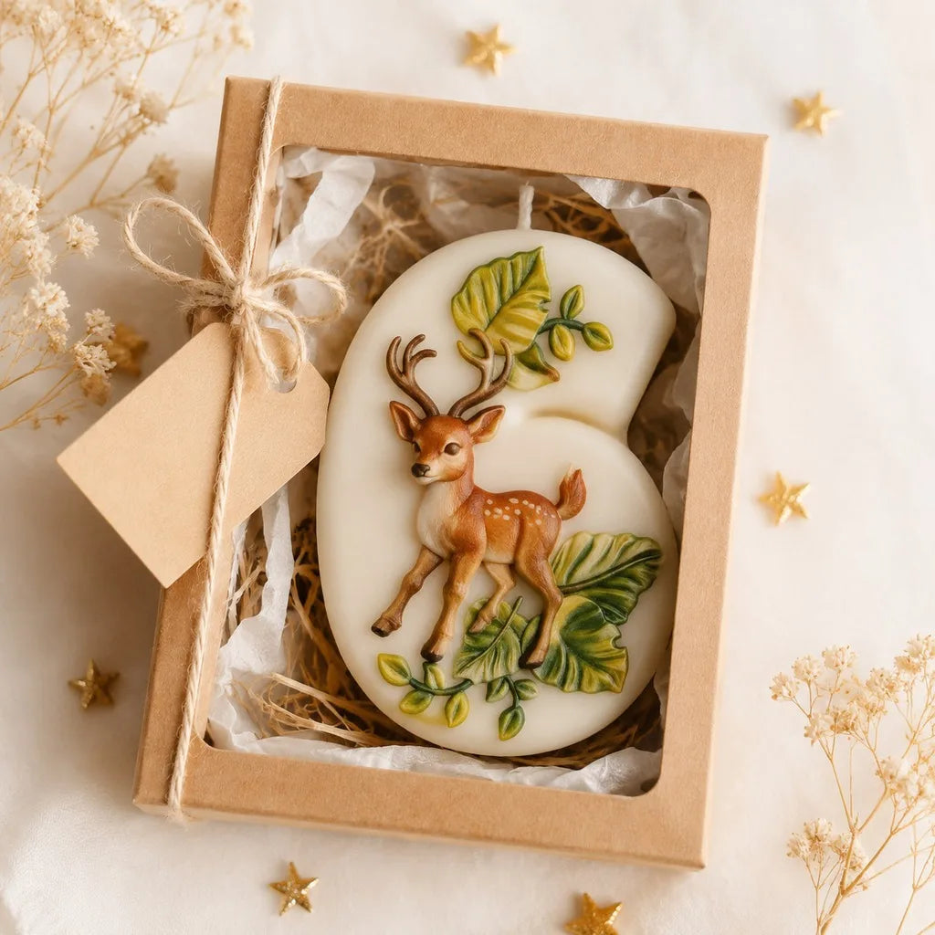 Number 0–9 Forest Animal Silicone Mold | Candle Soap Resin