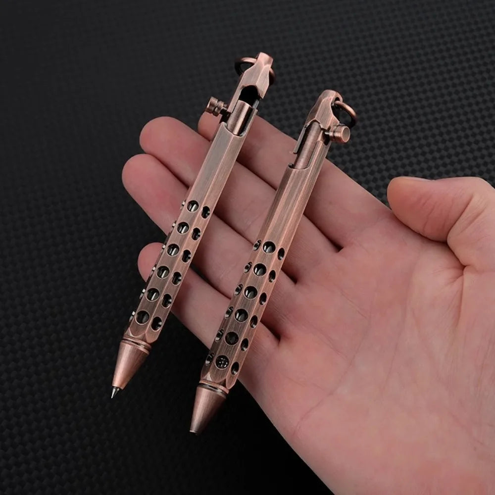 Retro Brass Bolt Action Rollerball Pen | 1.0mm Medium Point