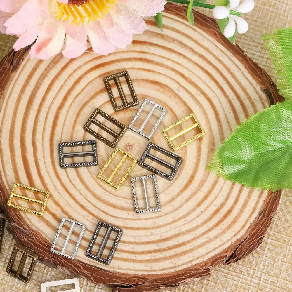 Mini Metal Doll Buckles Tri-Glide Belt DIY Accessories 20/40pcs
