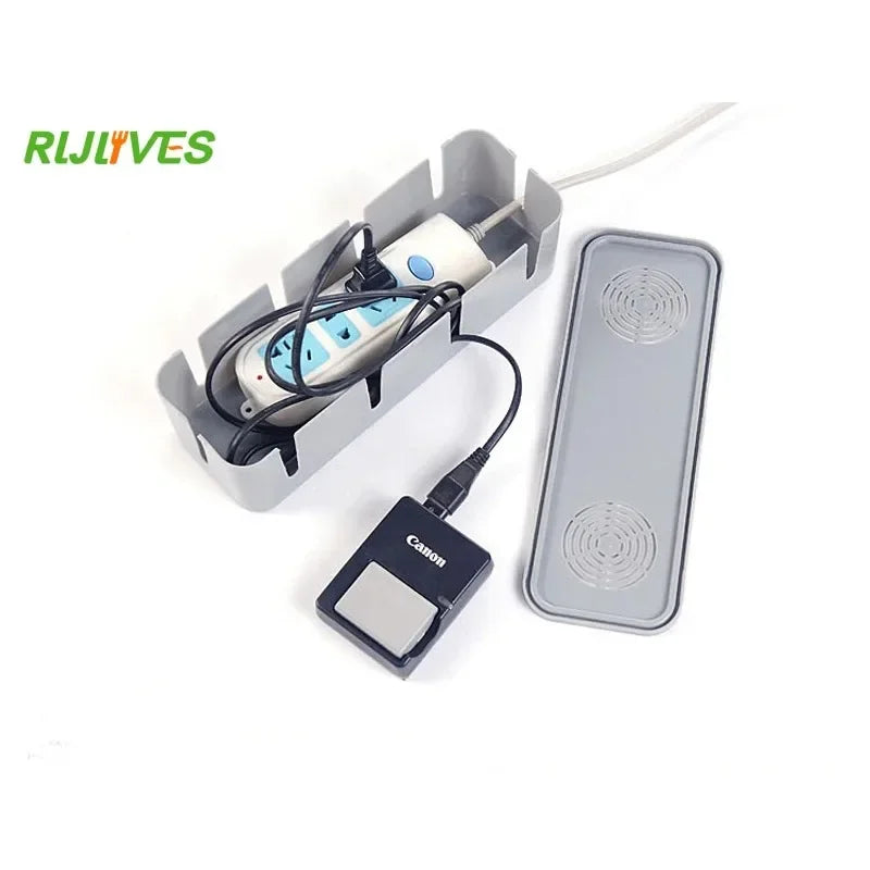 Power Strip Storage Box – Dustproof Cable Manager Cover