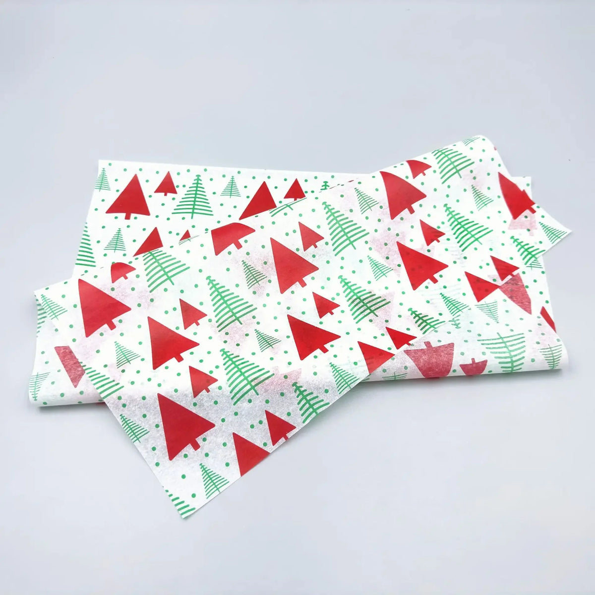 20-Sheet Christmas Tissue Paper – Santa, Elk & Tree Patterns