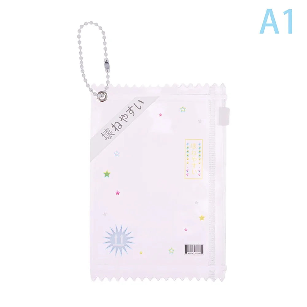 Transparent PVC Badge Card Sleeve Candy Bag Holder – 3 Inch