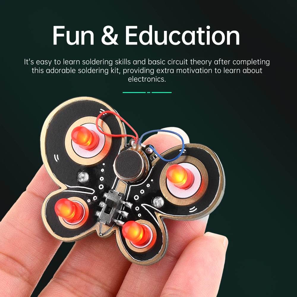 Ladybug Soldering DIY Kit – LED Light & Motor Module