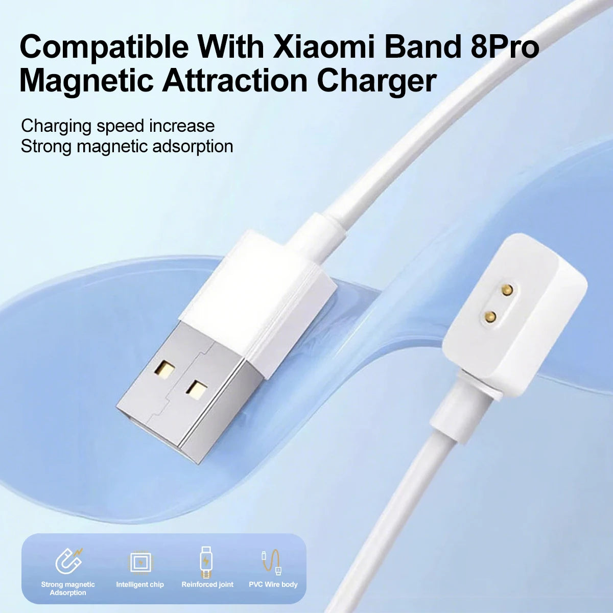 Magnetic USB Charger for Xiaomi Mi Band 8 9 10 & Redmi Watch 3