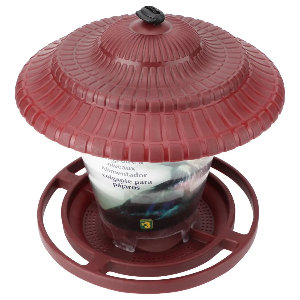 Hanging Bird Feeder – Transparent PP 600ml Seed Container