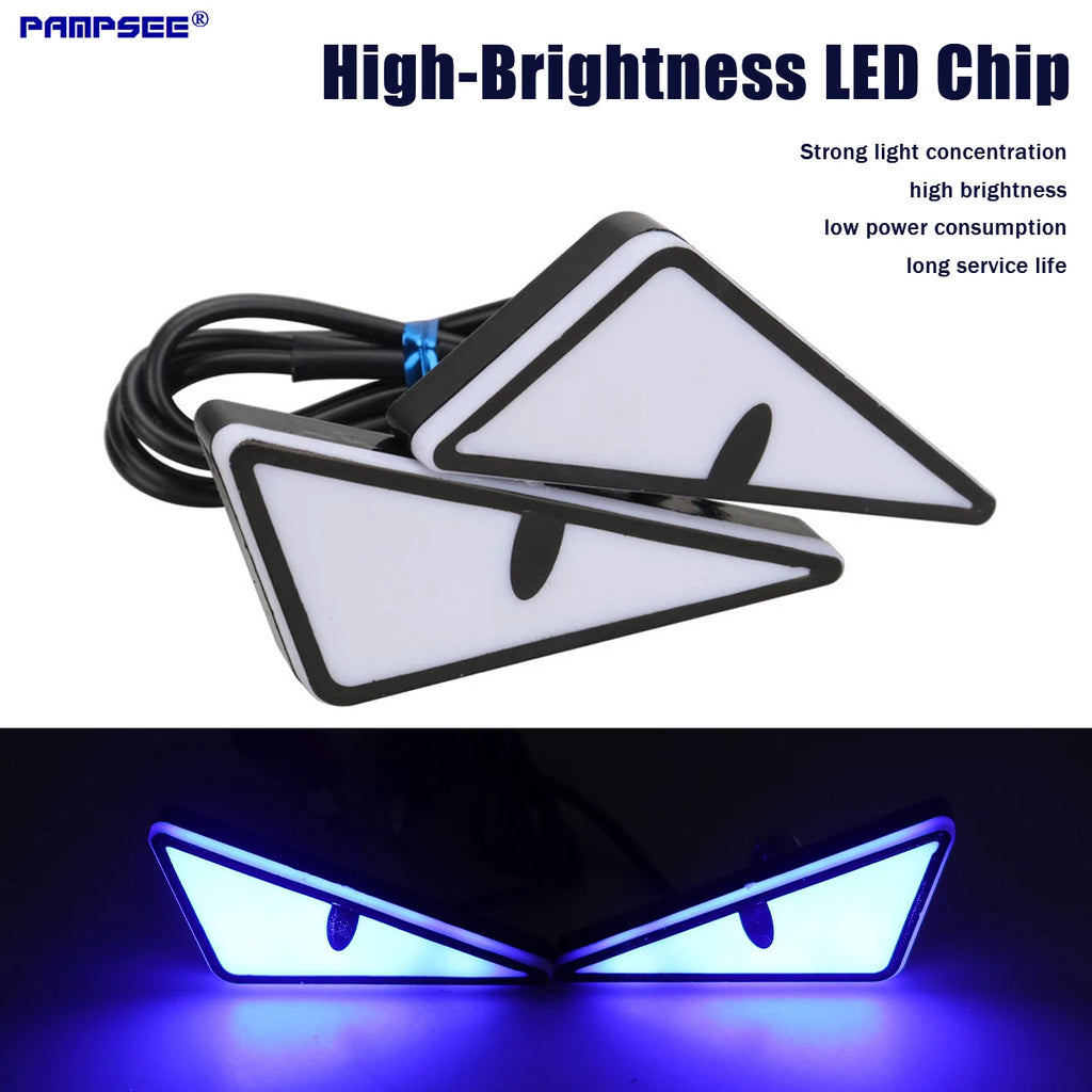 2-Pack LED Demon Eye Headlight Accent Lights – Car & Motorcycle