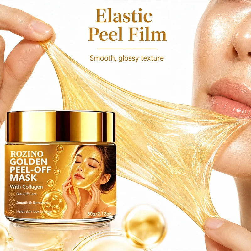 ROZINO Gold Collagen Peel-Off Face Mask 60g – Moisturizing