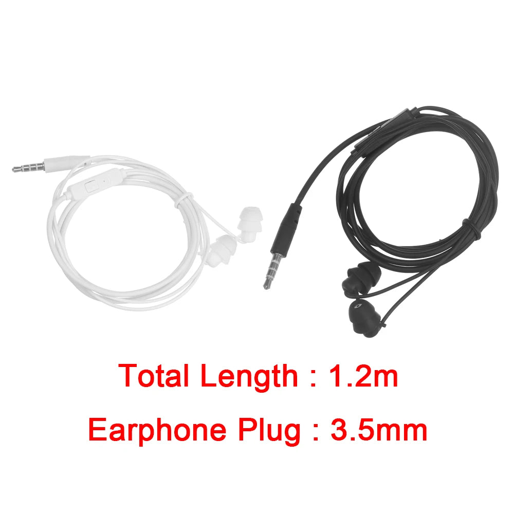 Wired In-Ear Sleep Earphones | Noise Reduction Soft Silicone