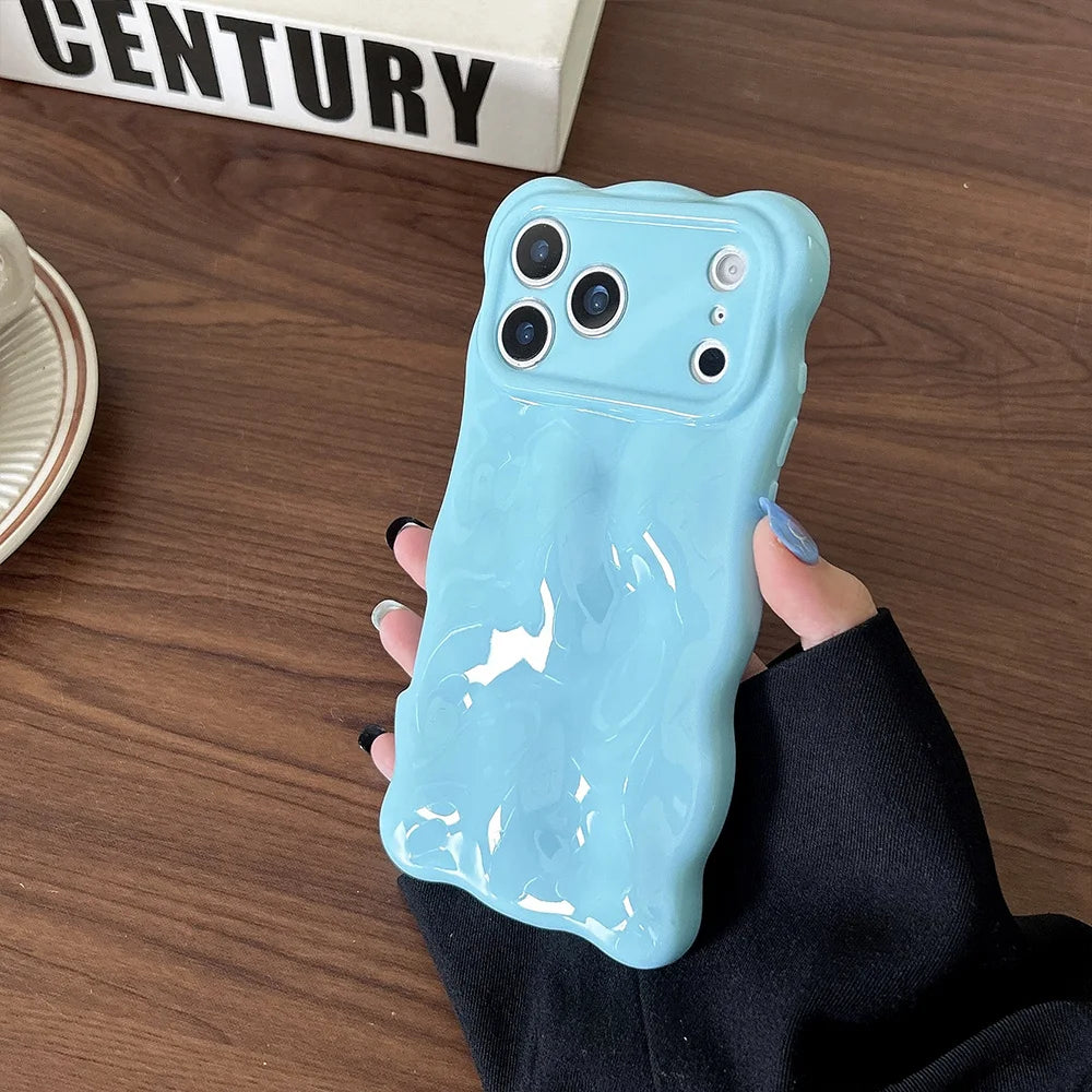 3D Bubble Texture Silicone iPhone Case – Shockproof Cover