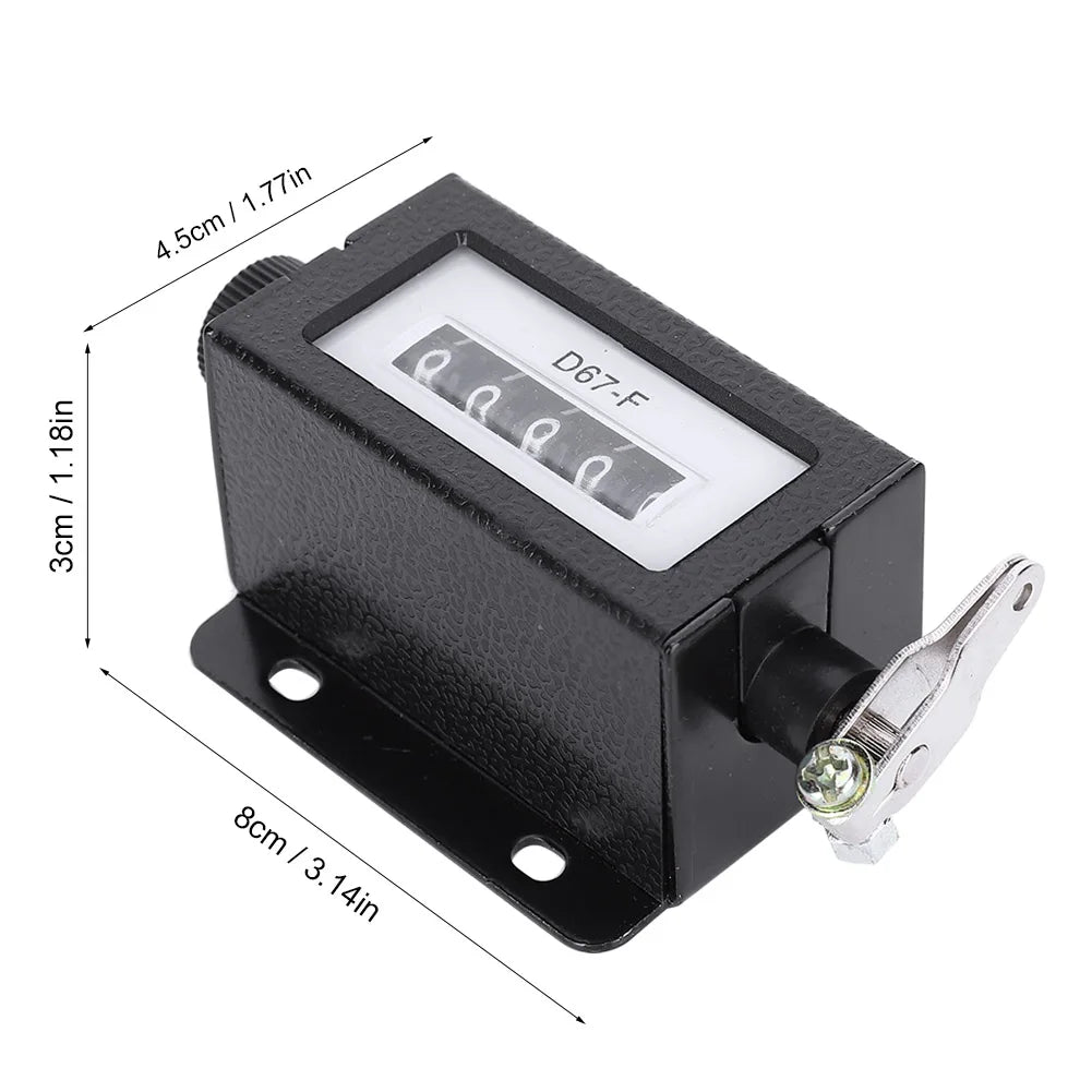 5-Digit Mechanical Pull Counter 0-99999 Resettable | Model D67-F