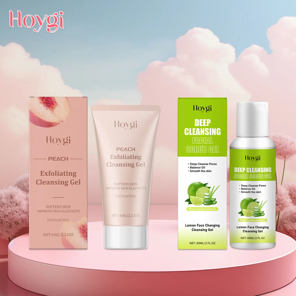 Hoygi Peach & Lemon Exfoliating Face Scrub Gel 60g