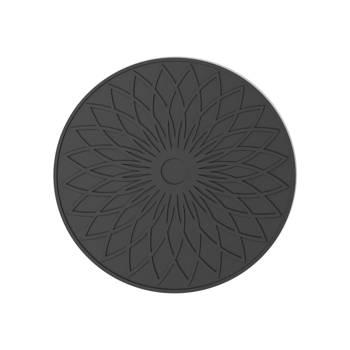 Round Mandala Silicone Trivet Mat – Non-Slip Heat Resistant