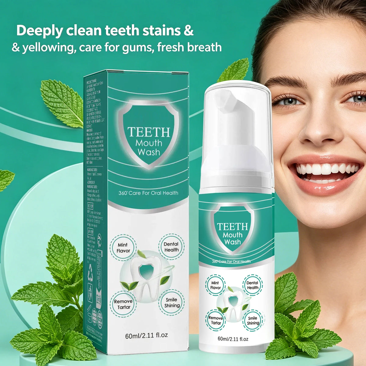 Foam Tooth Cleaning Mousse – Whitening & Fresh Breath